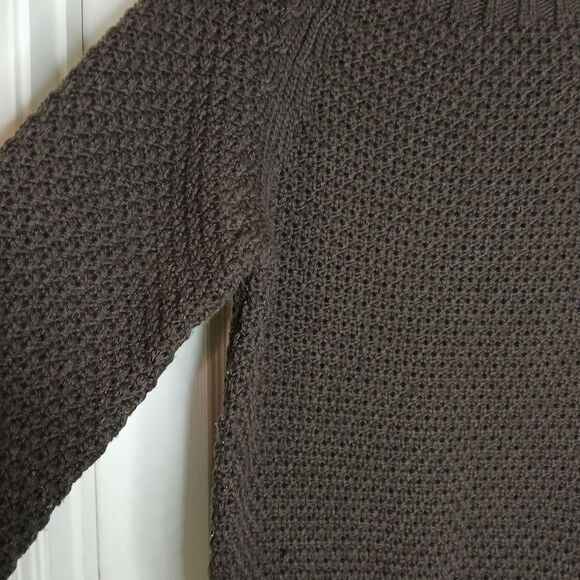 GAS Northbound Dark Gray Boatneck Fashionable Sweater Textured Knit Sz Small - Picture 3 of 7